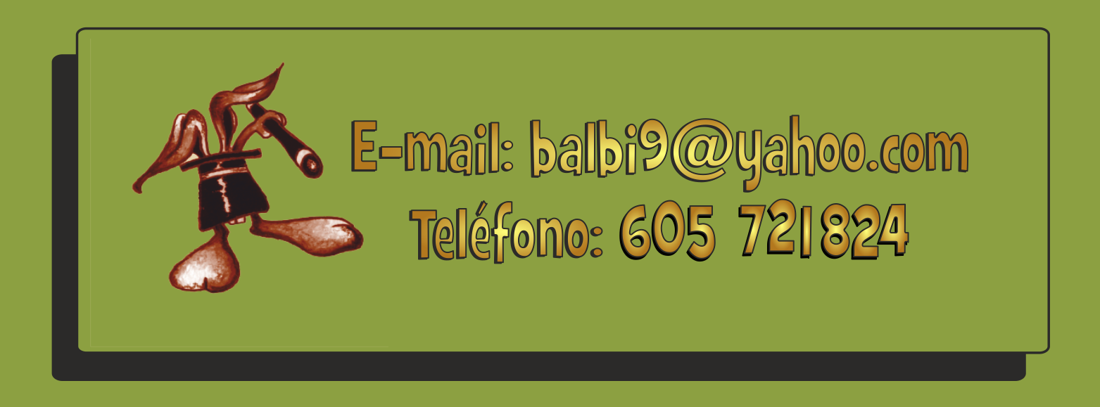 Telefono: 605 721 824 - balbi9@yahoo.com